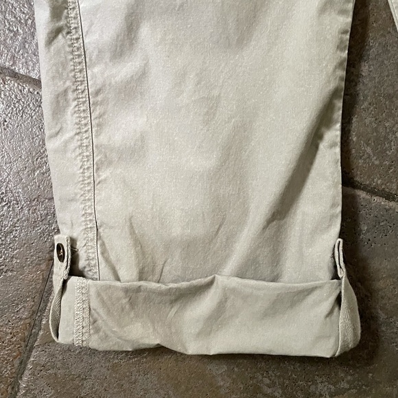 Sigrid Olsen Pale Khaki Green Roll-Up Cotton Capris - Picture 7 of 12